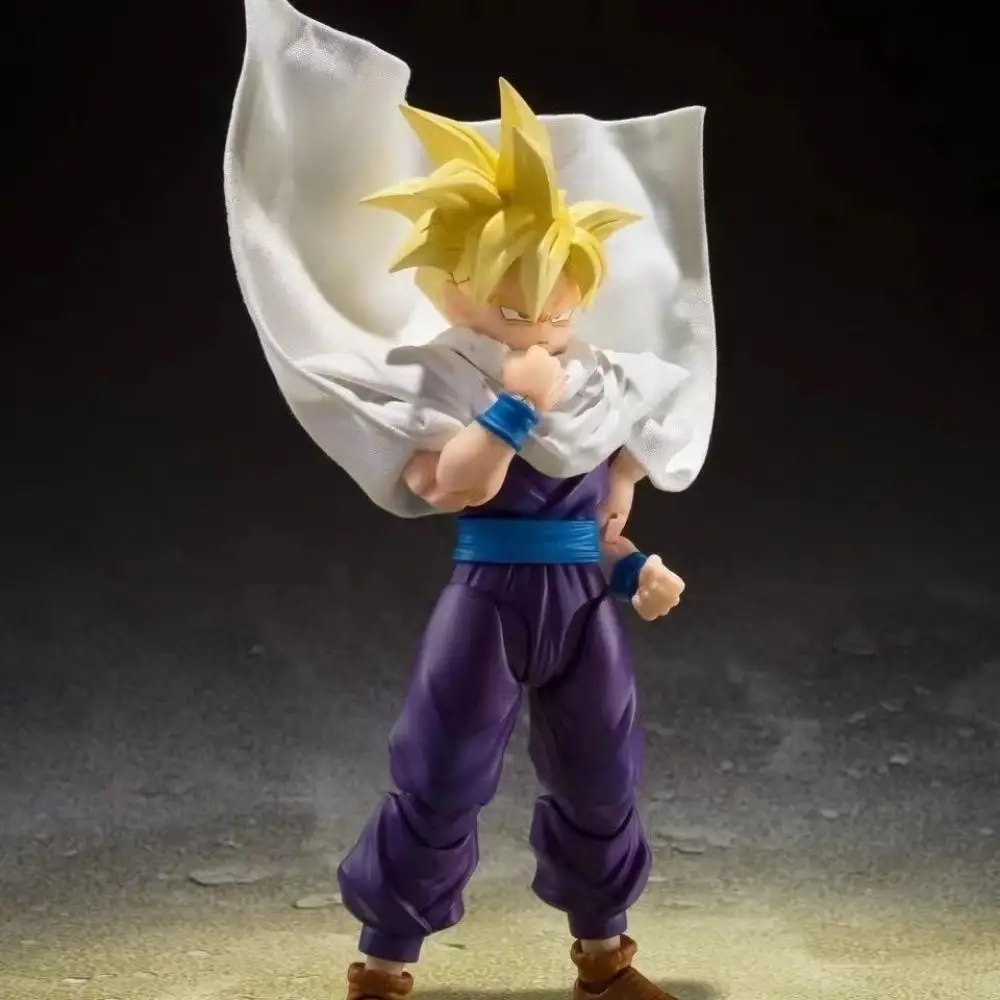 Bandai S.H.Figuarts Dragon Ball Z Super Saiyan 2 Gohan Action Figure Cell Games Period Dress Up Pvc Model Toy for Children Gifts