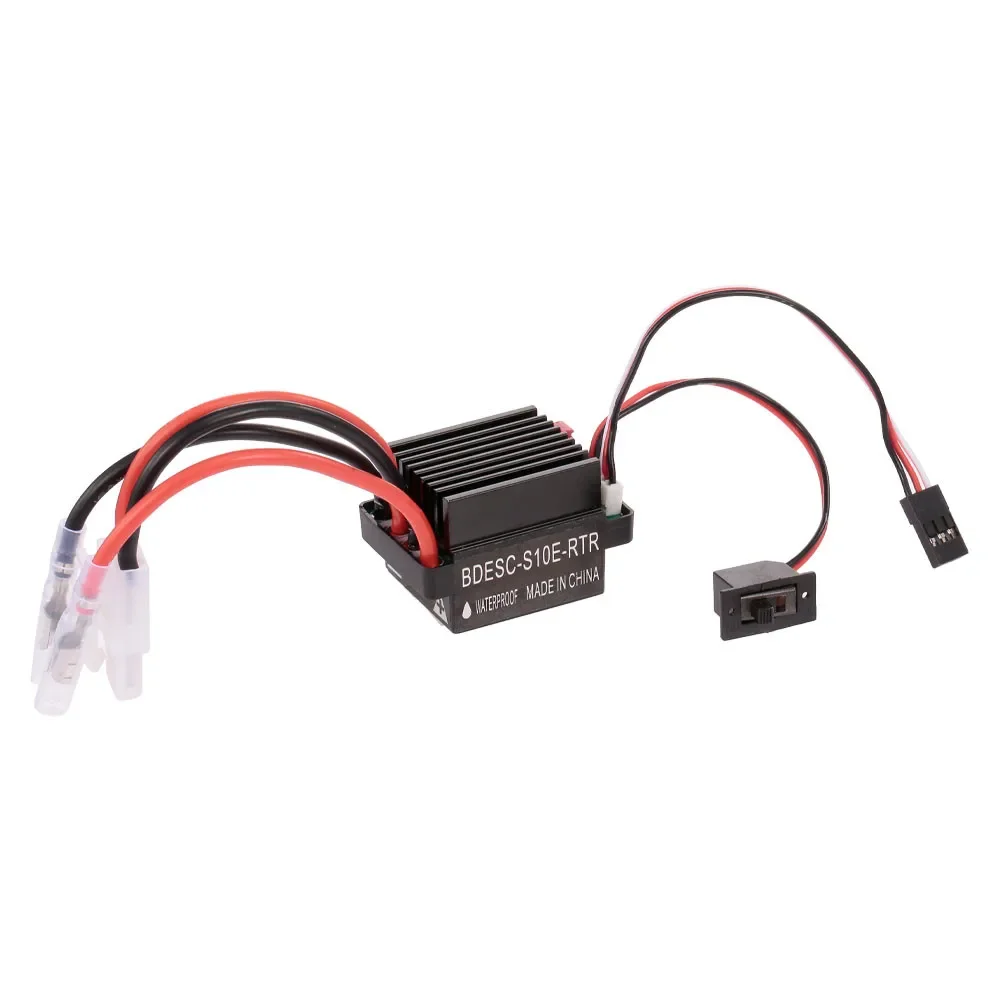 NEEBRC 320A kontroler kecepatan elektronik, kontroler kecepatan elektronik untuk mobil RC 1/10 Motor TRX4 AXIAL, Brushed ESC XT60, tahan air 5V/2A A 60A 2-333s