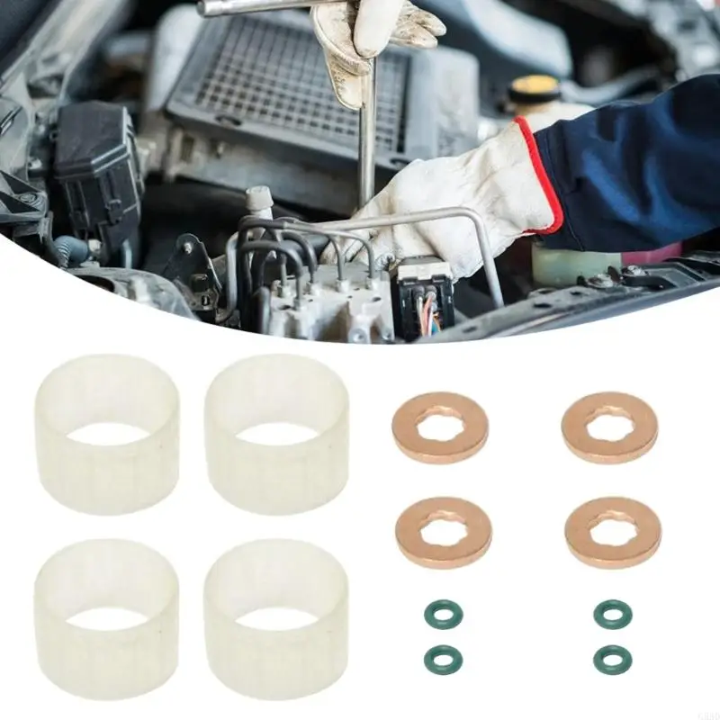 G5AD 12PCS Bộ bảo trì kim phun đảm bảo nhựa phòng chống rò rỉ chỉ kết nối CMAX 1.6