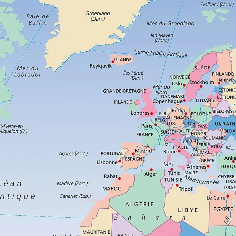 اللغة الفرنسية خمر خريطة العالم الكبيرة المشارك يطبع الجدار الشنق الفن النسيج خلفية اللوازم المدرسية ديكور المنزل