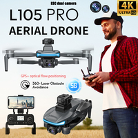 L105 PRO MAX Drone Brushless Motor with Professional 4K Camera Aerial Photography 360° Obstacle Avoidance GPS FPV Drone L200 PRO