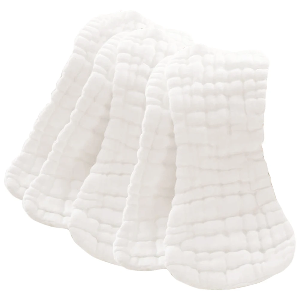 

5pcs Pure Cotton Nappies Diapers Soft Absorbent Disposable Baby Nappy Toddler Infant Diaper White Kid Infant Diaper