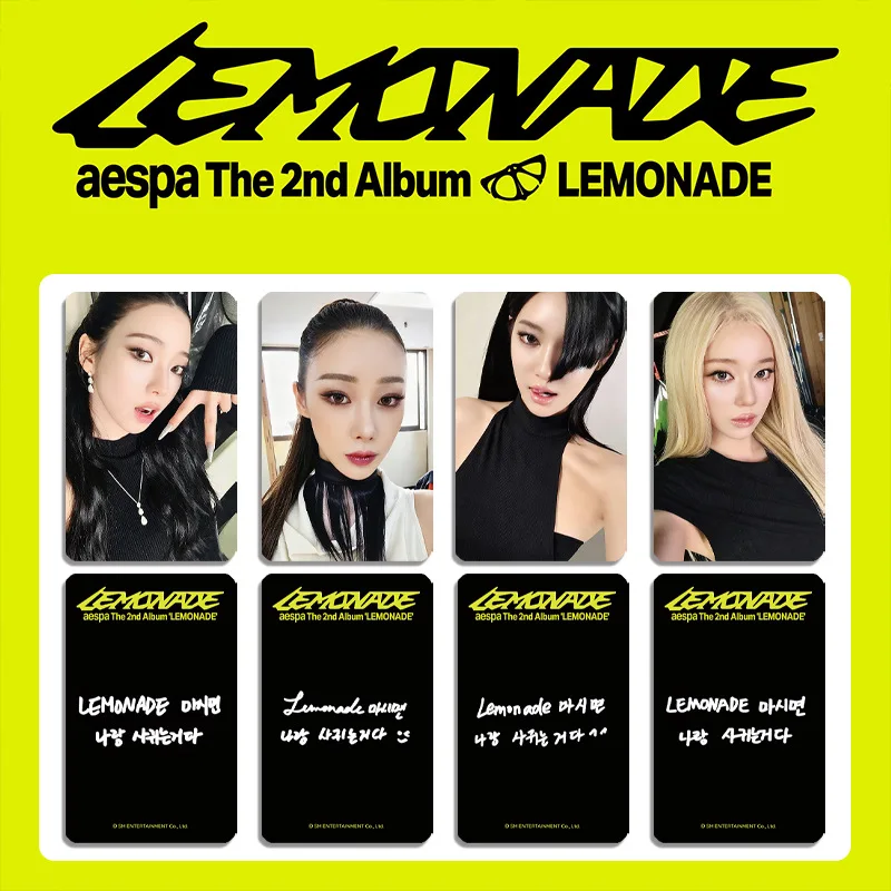 AESPA LEMONADE Celebrity Album Card Flash Card Special Edition