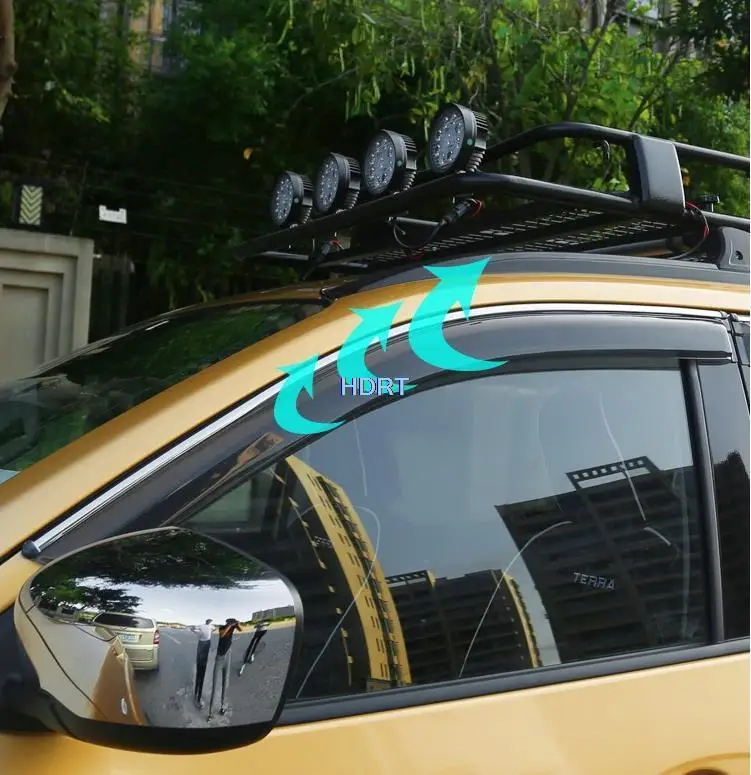 

For Opel Mokka Buick Encore GX 2020 Car Styling Window 4pcs Sun Rain guard Shade Visors Shield Shelter Protector Cover Sticker