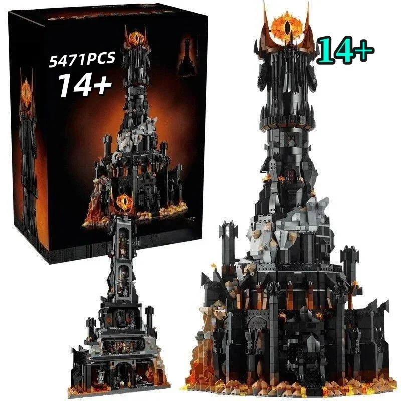 

10333 Набор креативных строительных блоков Disney, модель Черной башни «Глаз Саурона», игрушка-подарок для мальчиков на день рождения