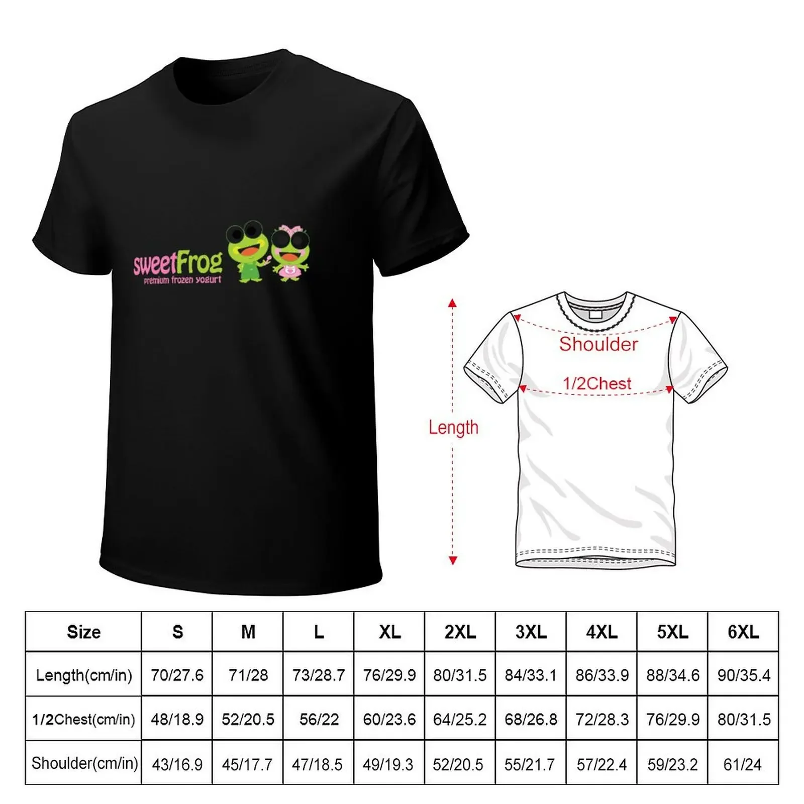 Sweet Frog Cafe T-Shirt blanks vintage anime shirt graphic t shirts summer top Short sleeve tee men