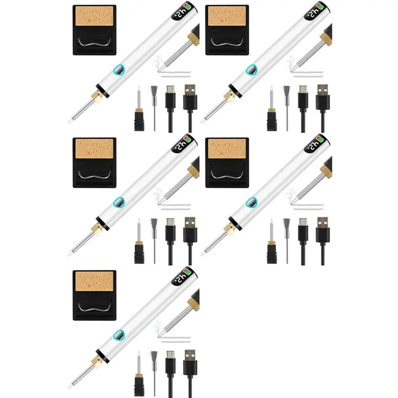 

【24H SALE】5X Rechargeable Thread Burner Kit For Jewelry Making,Digital Thread Zapper Tool,Leather Craft,Weaving & Stringing B