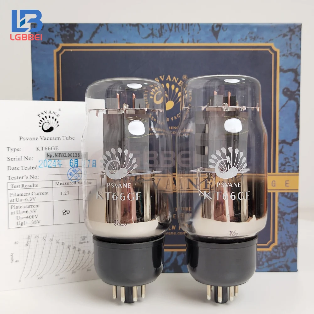 

PSVANE KT66GE Vacuum Tube Copy British GEC KT66 Replace EL34 KT88 KT77 6L6 HIFI Audio Tube Amplifier Diy Matched Quad Amplifier