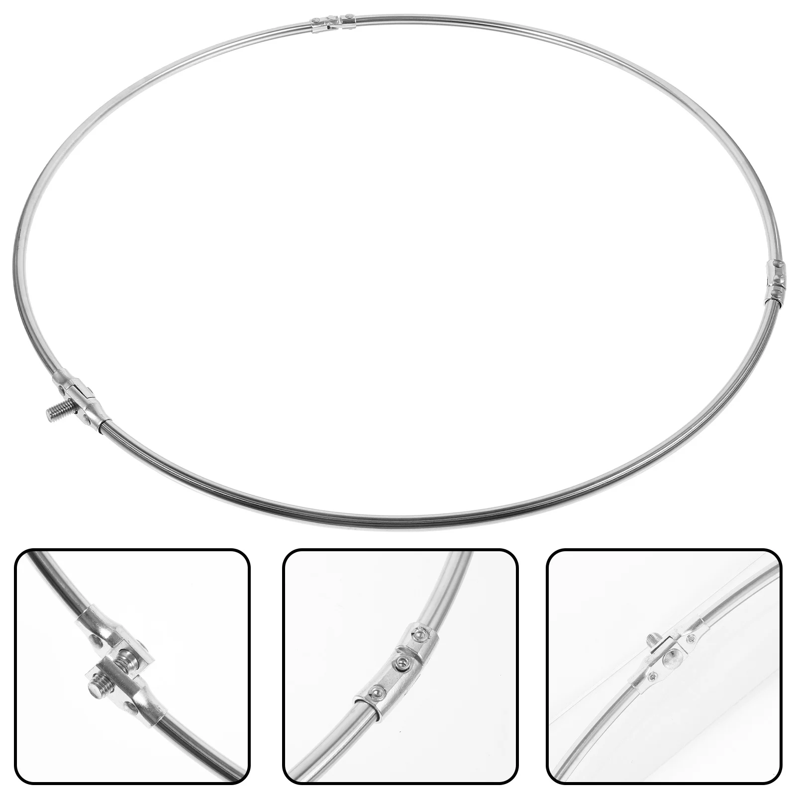 

5pcs 5 Count Dip Steel Circle Fishing Rings Net Pier Accessories for Tool Foldable Cage