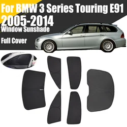 Custom Full Cover Car Window Sunshade For BMW 3 Series Touring E91 2005 - 2014 Privacy Blind Curtain Front Windshield 2010 2012