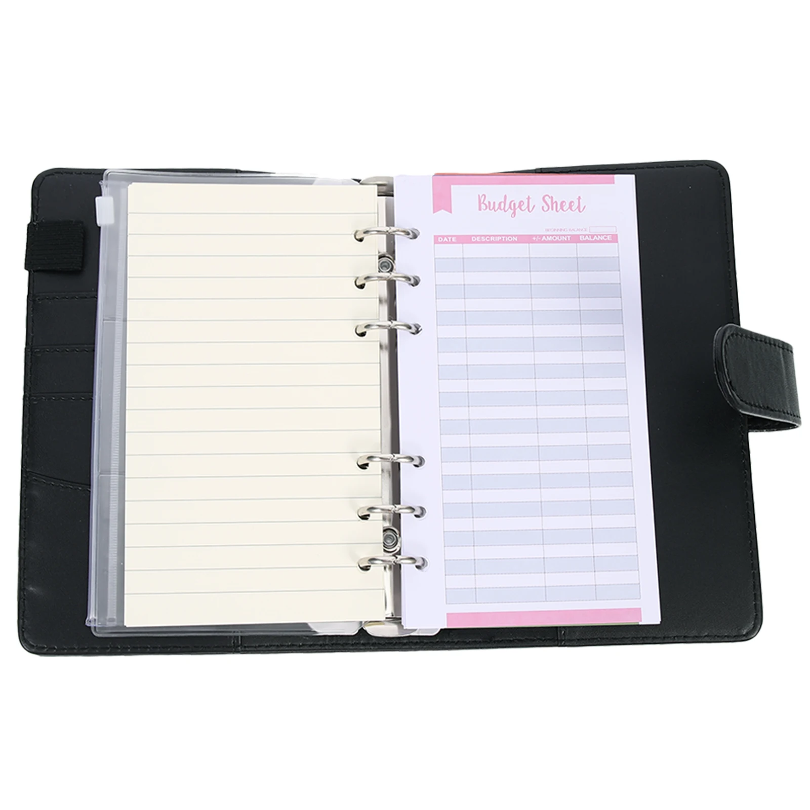 

Multi-functional Accounting Notebook Binder for Bills Cash ID Credit Cards Budget Sheets Planner Storage Solution Money