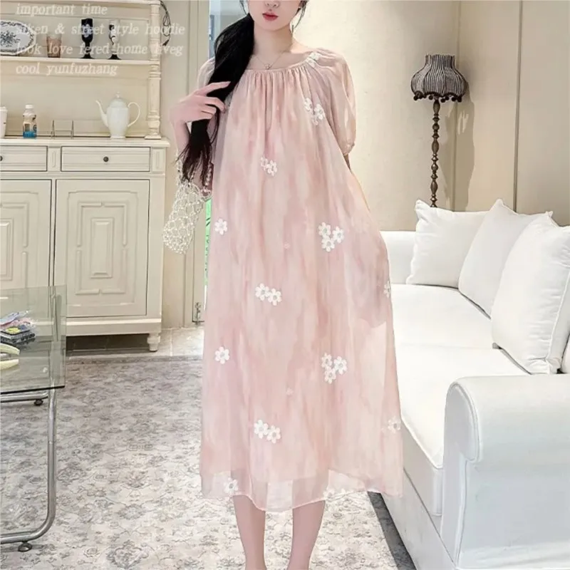 

Одежда для беременных 202, летнее платье с цветочным узором, модное платье с короткими рукавами для беременных, дышащее платье для беременных I268