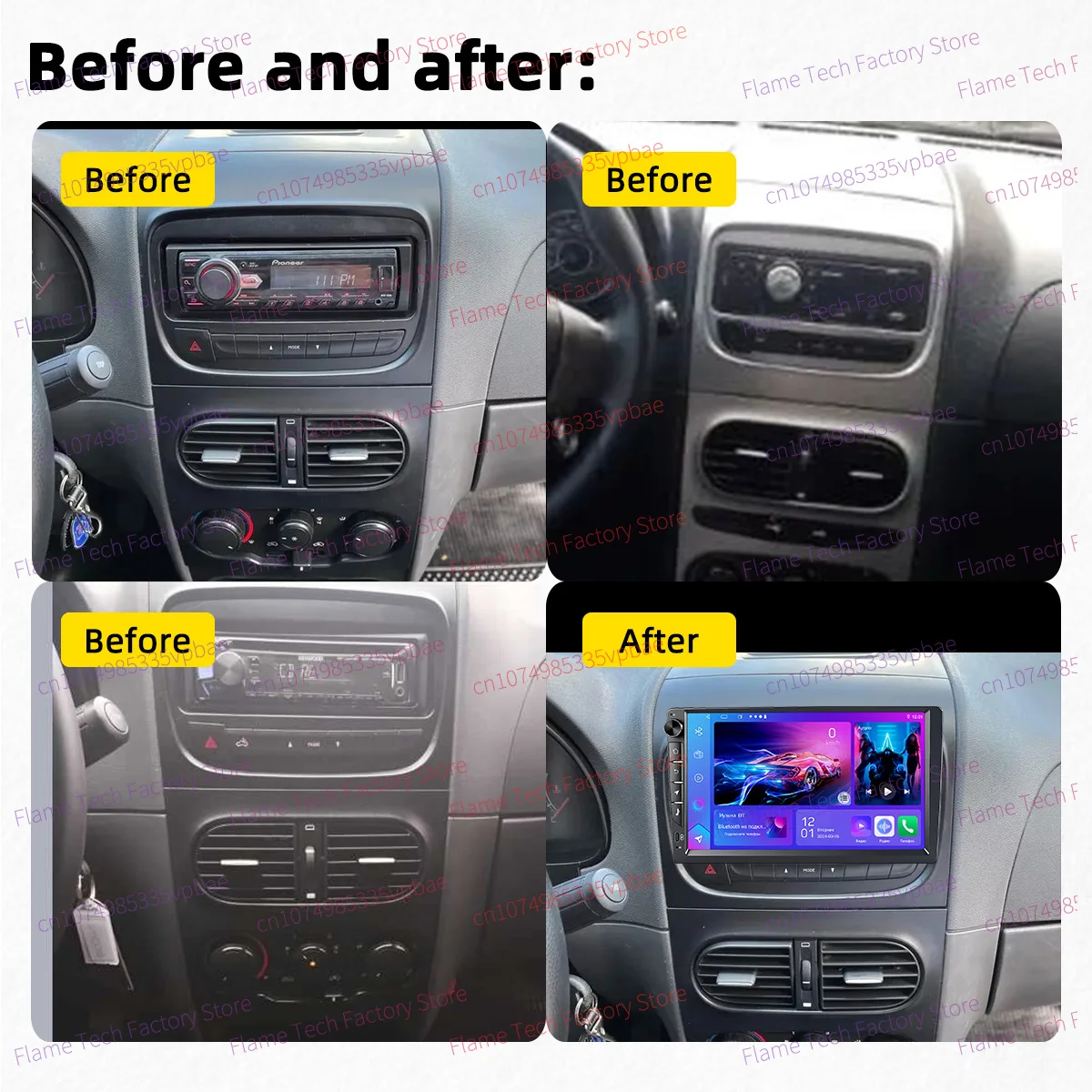 For Fiat Strada 2013-2019 Auto Multimedia Autoradio Car Stereo Android 1Din 9