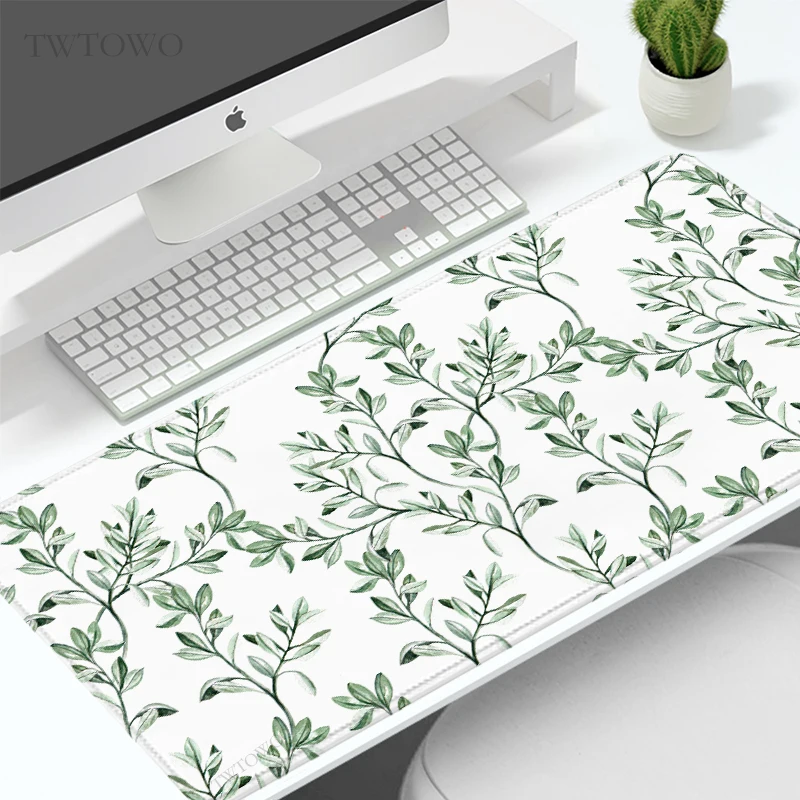 Mouse Pad Gaming Green Plant Grass XL New Custom Home Mousepad XXL Mechanical Keyboard Pad Non-Slip Soft Carpet Mouse Mats