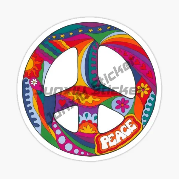 

Peace Car Stickers Motorcycle Caravan Car Accessoires Decal Surfboard Laptop Waterproof Sticker