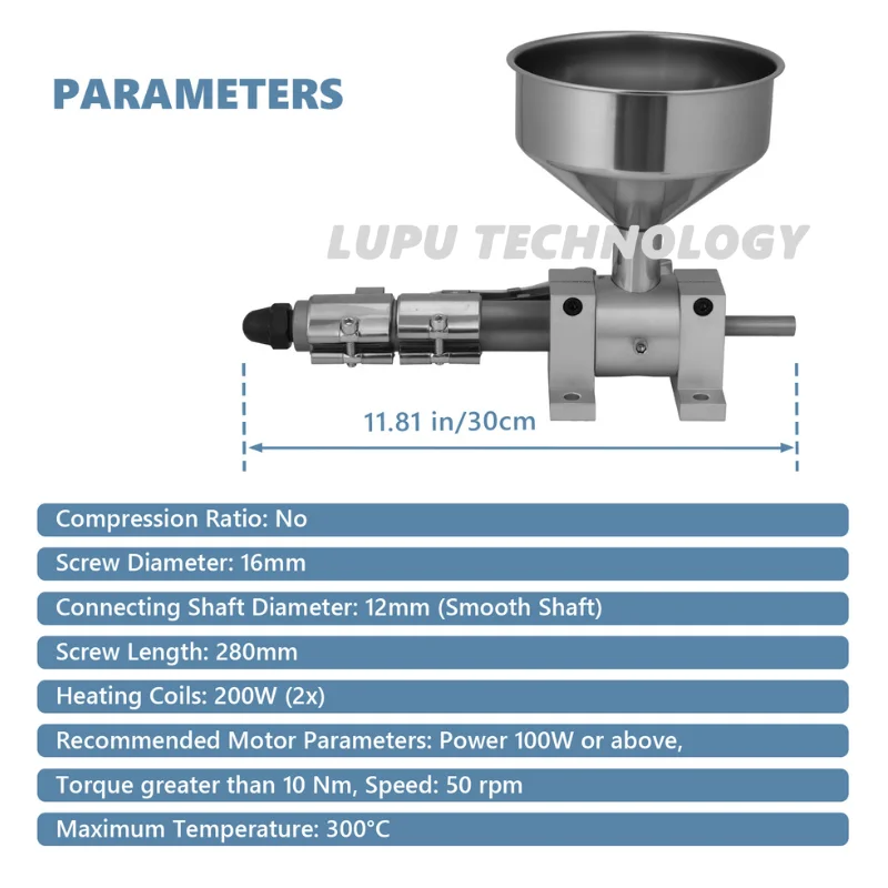 Small Extruder Mini Plastic Injection Molding Machine Rubber Compounds Powder 3D Printing Filament Small Single Screw Extruder