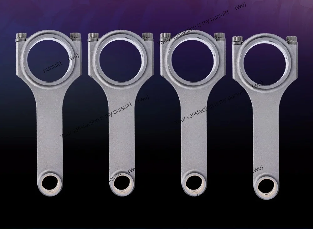 For Audi S3 A4 TT 1.8T VW Golf Pleuel Bielle EN24 Forged H-Beam for 1.8T 20mm pin TUV Rod Piston 4340 Conrod Connecting Rods