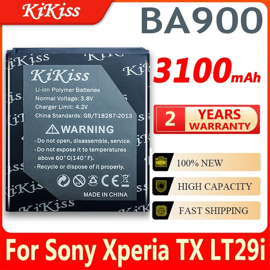 Аккумулятор KiKiss для Sony Xperia TX LT29i / J ST26i / L S36h / C2104 / C2105 AB-0500 BA900