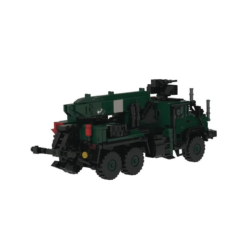 Military Tactical Truck Model MOC Building Bricks War Equipment Style Modular Technology Gifts Holiday Assemble Toys Suit