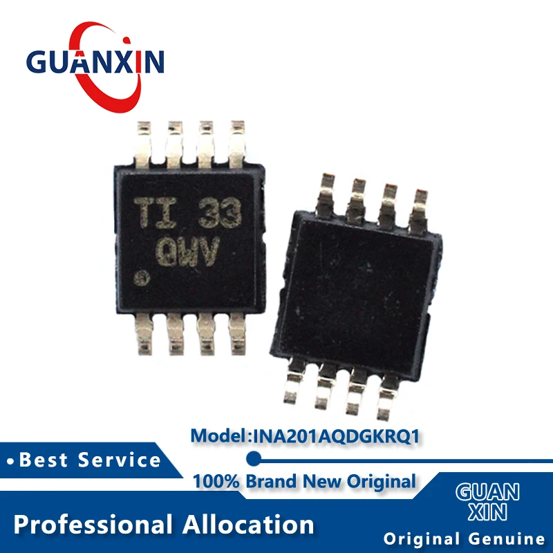 

100% New INA201AQDGKRQ1 VSSOP-8 Marking QWV INA201