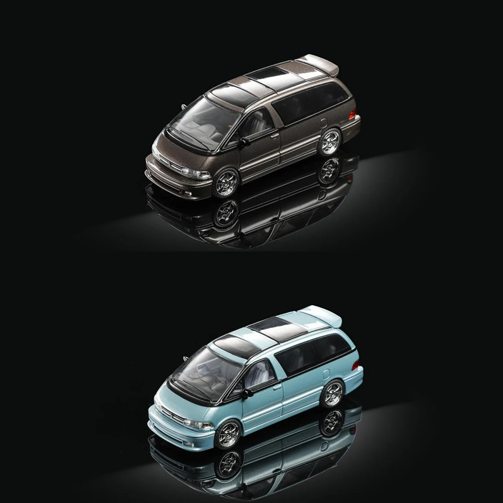 

MORTAL 1/64 Previa Multi-Purpose Vehicle Diecast Metallic Custom Paint Diecast Miniature Van Hobby Gift for Adult
