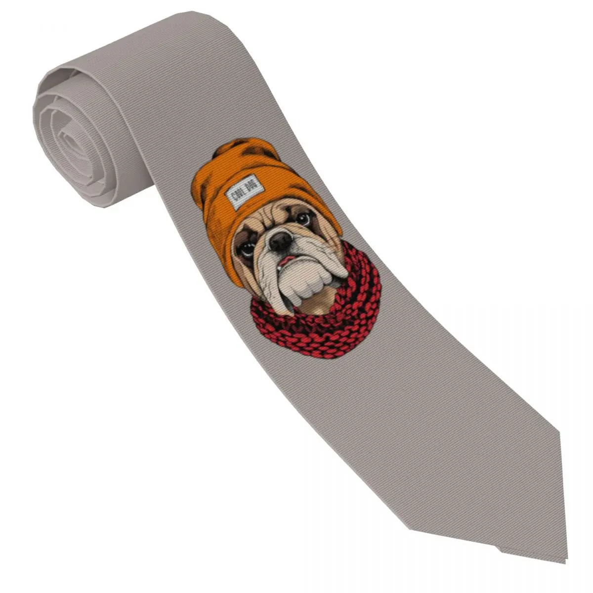 Custom Mens French Bulldog Neck Ties Pet Dog Fashion Tie For Business