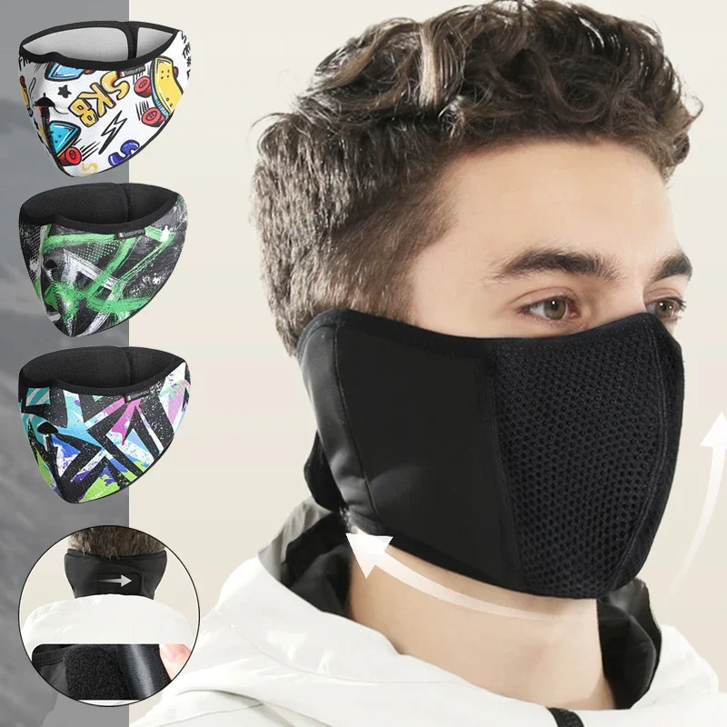 Winter Warm Face Fleece Mask Neck Warmer face Shield Balaclava Windproof Thermal Face Cover Anti Dust for Cycling Outdoor Sports