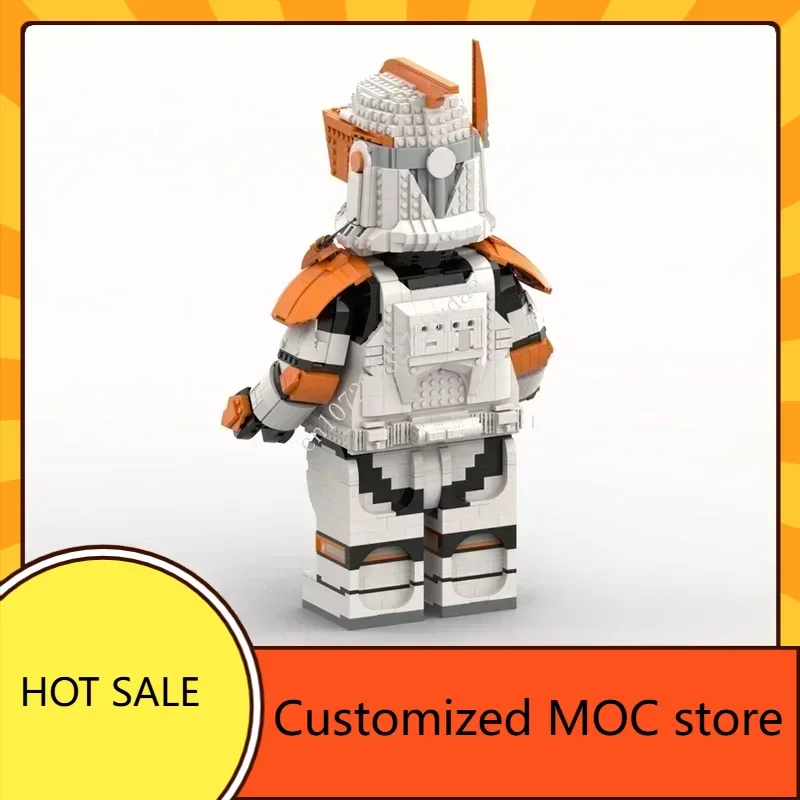 MOC 우주 전투 지휘관 코디 1단계 메가 피규어 건축 퍼즐 생일 장난감 어린이 크리스마스 선물