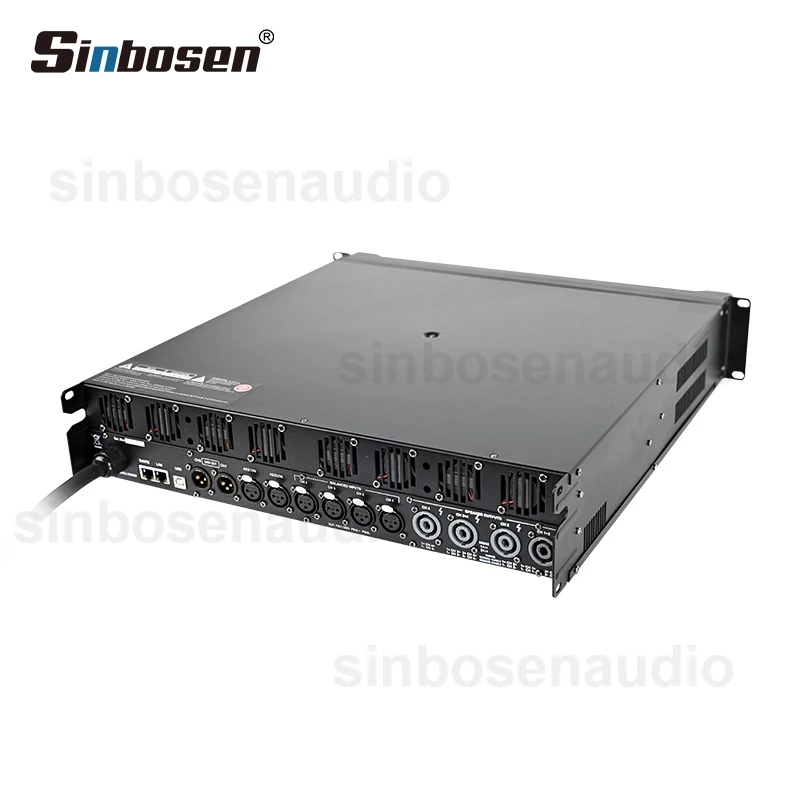 DSP-20Q AES tela sensível ao toque DSP 4 canais classe TD amplificador de potência de comutação