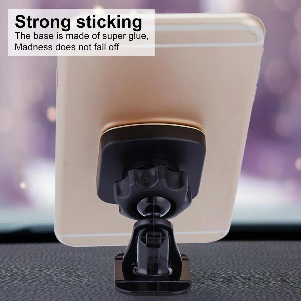 Magnetic Car Phone Holder One-hand Operate Rotating Powerful Magnet Mount Mobile Cell Phone Stand Stable GPS Support for Vehicle