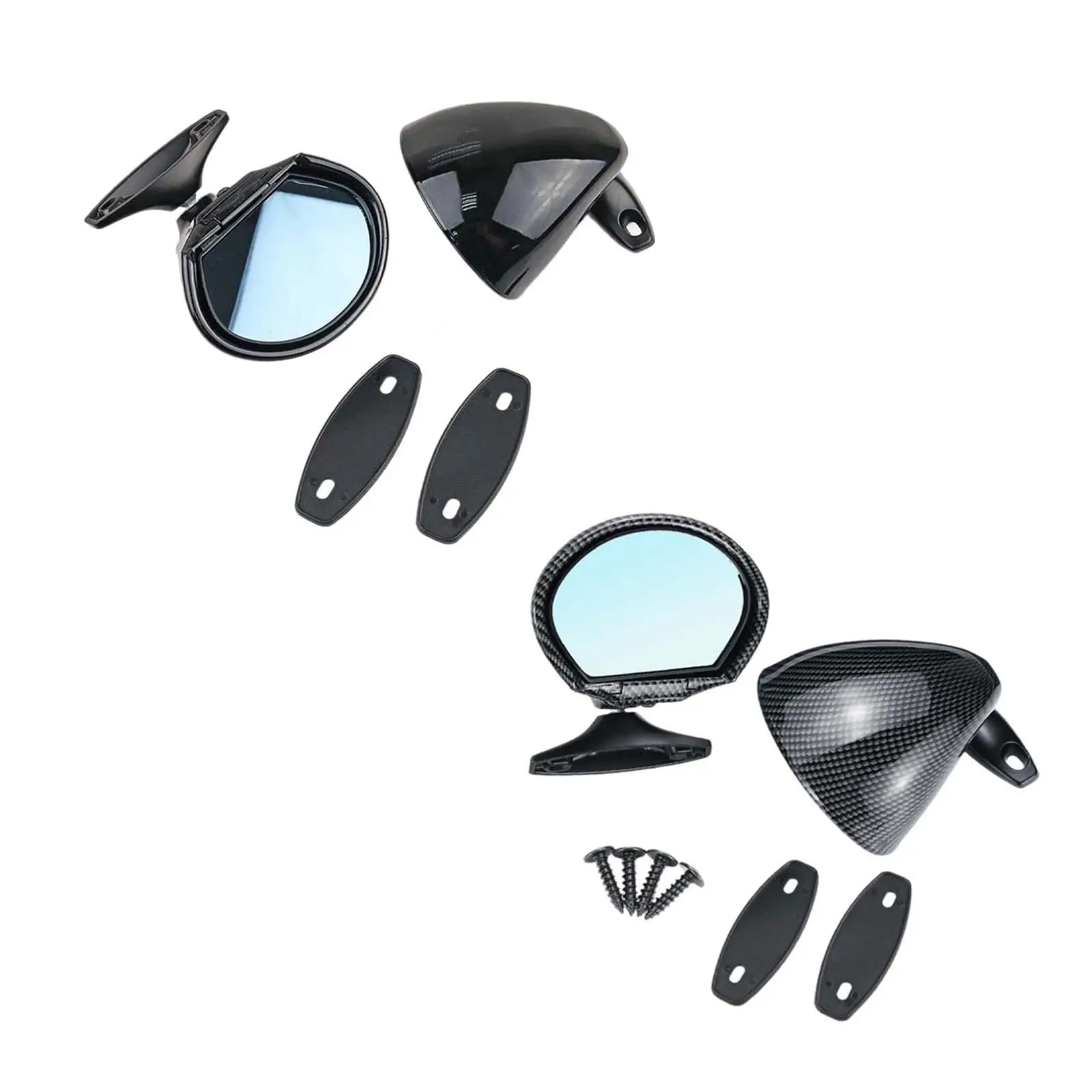 Generic Rearview Mirror Automotive Wing Side View Mirror Sturdy Replacement Easy to Install Exterior Decoration Accessories