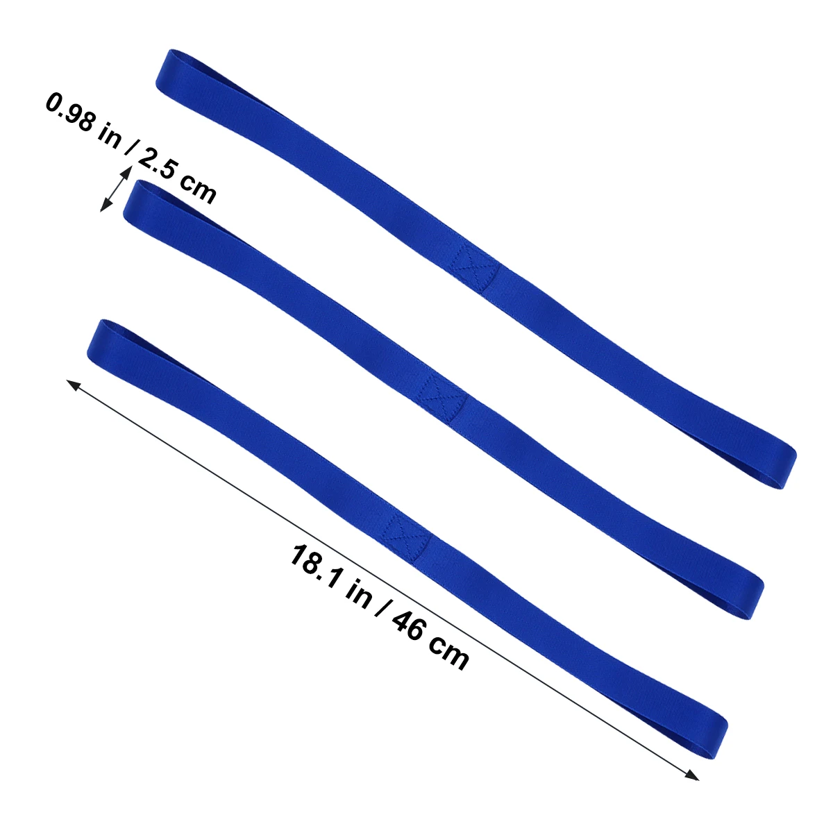 ATV UTV 오토바이 스쿠터 먼지 자전거 잔디 정원 장비를 고정하기위한 6pcs 루프 타이 다운 스트랩 (파란색)