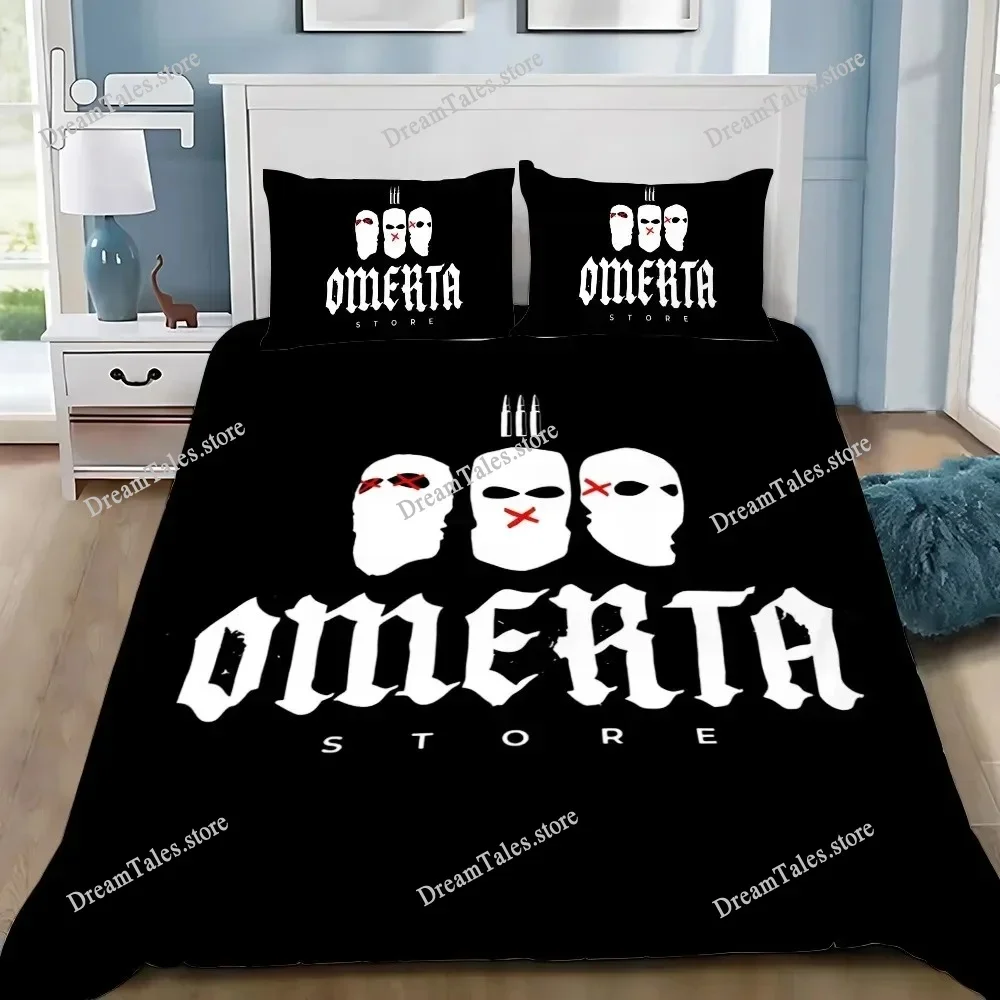 

3D Print Omertas Maes Bedding Set Boys Girls Twin Queen King Size Duvet Cover Pillowcase Bed Boys Adult Home Textileextile