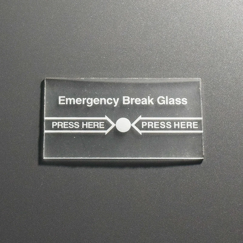 

Cheap Emergency Break Glass Replacement Manual Fire Alarm Button Glass 76x40x1.1mm 1pc can custom