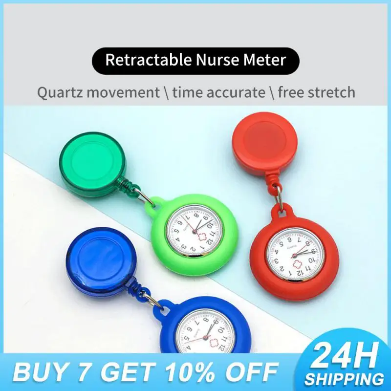 Hospital Nurse Portable Watch Comfortable Feel Trendy Classics Nurse Pocket Watch Round Dial Pocket Watch Stable To Wear