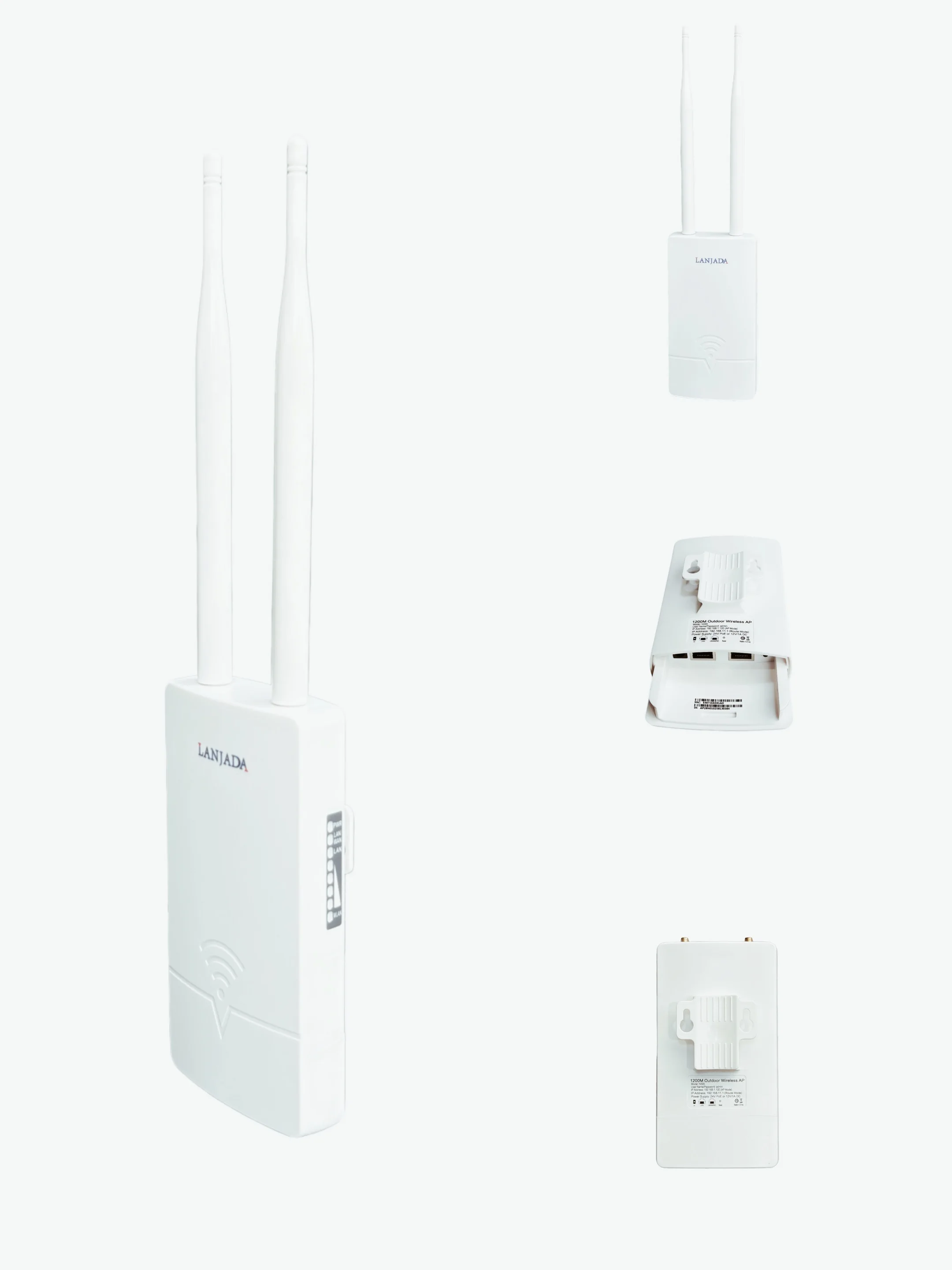 LANJADA 1200Mbps Dual Band Outdoor AP Router - Wireless PoE Mesh WiFi System for Extended Range And Coverage