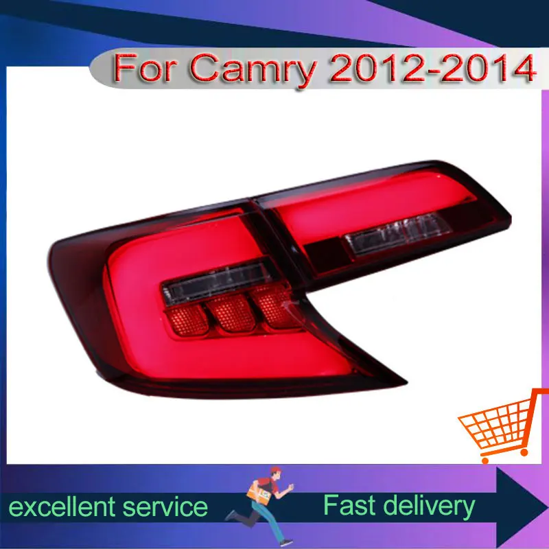 Automobile Taillights US Version For Toyota Camry 2012-2014 Modified Rear Lamp With Halogen Turn Signal Brake Light Car Assembly