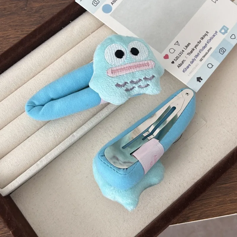 Sanrio Hanyodon Hair Clip Autumn and Winter Cute Bb Clip Loose Simple Fashion Women Cute Little Fish Duckbill Clip Headwear image 4