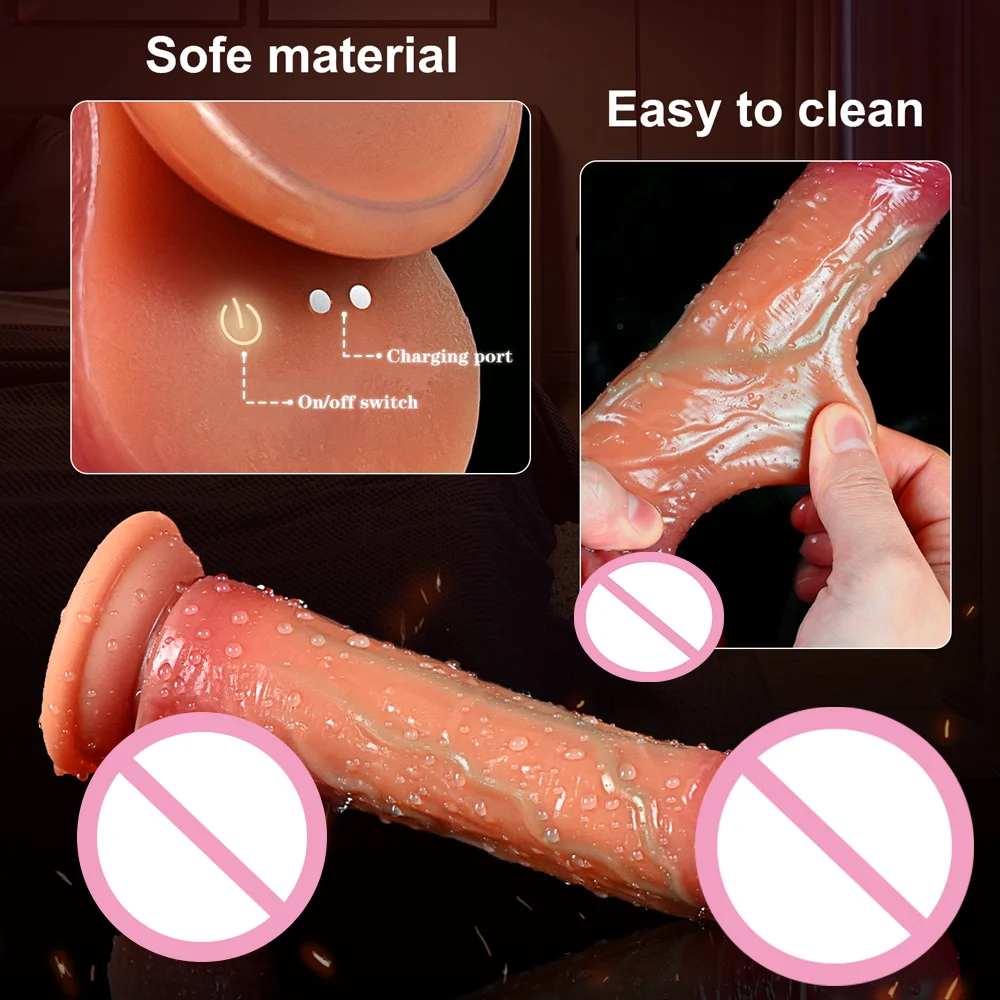 Y-Pao Smart App Controlled Telescopic Realistic Dildo Vibrator Heating Thrusting Vibrador Adult Sex Toys For Women Men G-Spot - view 4