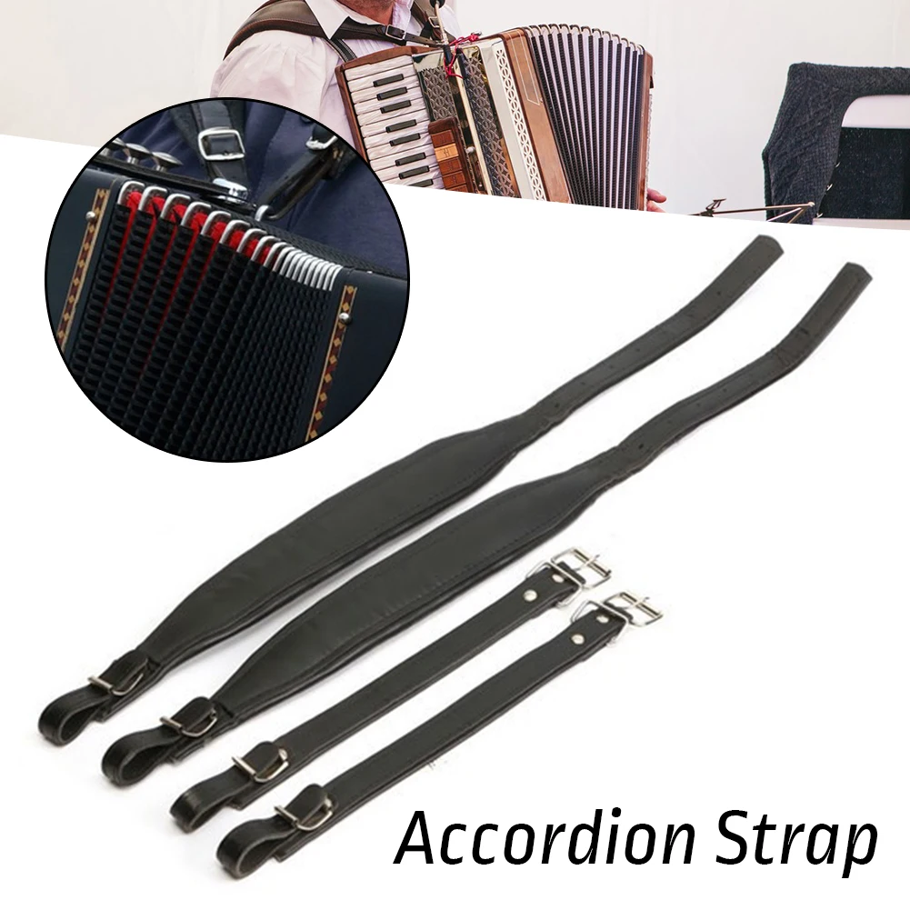페달보드 기타 스트랩 Leather Accordion Shoulder Straps Thickened Double First Layer Leather Strap Accordions Accessories guitar neck