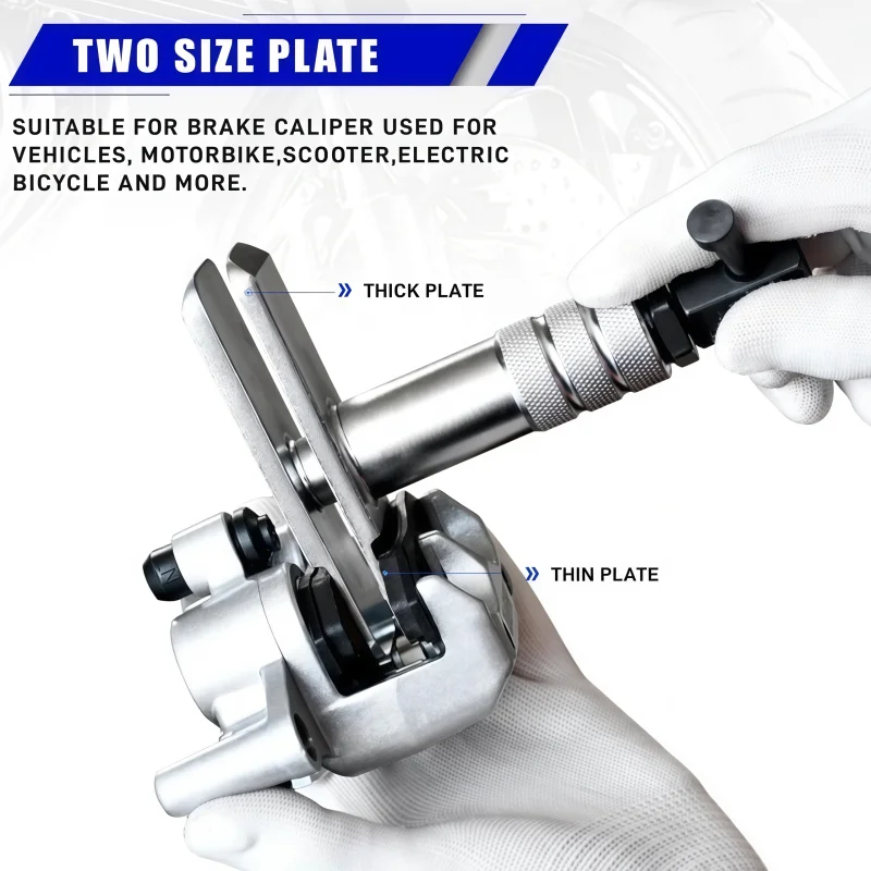 Heavy Duty Motorcycle Brake Caliper Spreader Tool - Compression Tool for Most Vehicle Brake Discs