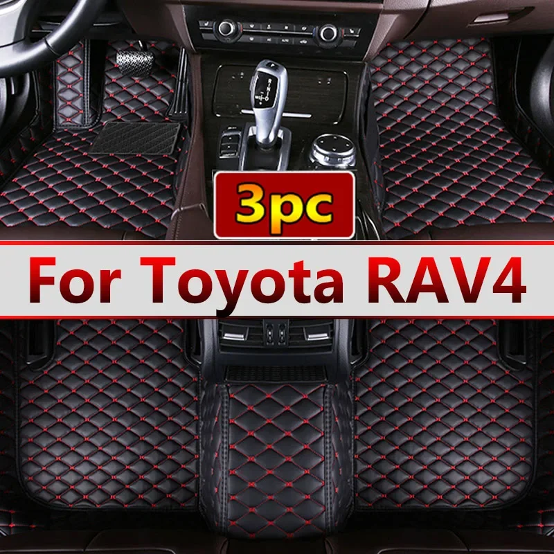 Car Floor Mats For Toyota RAV4 Non-Hybrid 2020 2021 2022 2023 Custom Auto Foot Pads Automobile Carpet Cover Interior Accessories