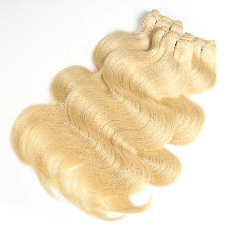 

Ali Queen Hair #613 Blonde Body Wave Brazilian Raw Virgin Bundles Human Hair Weaving Wigs Hair Extensions Promotions