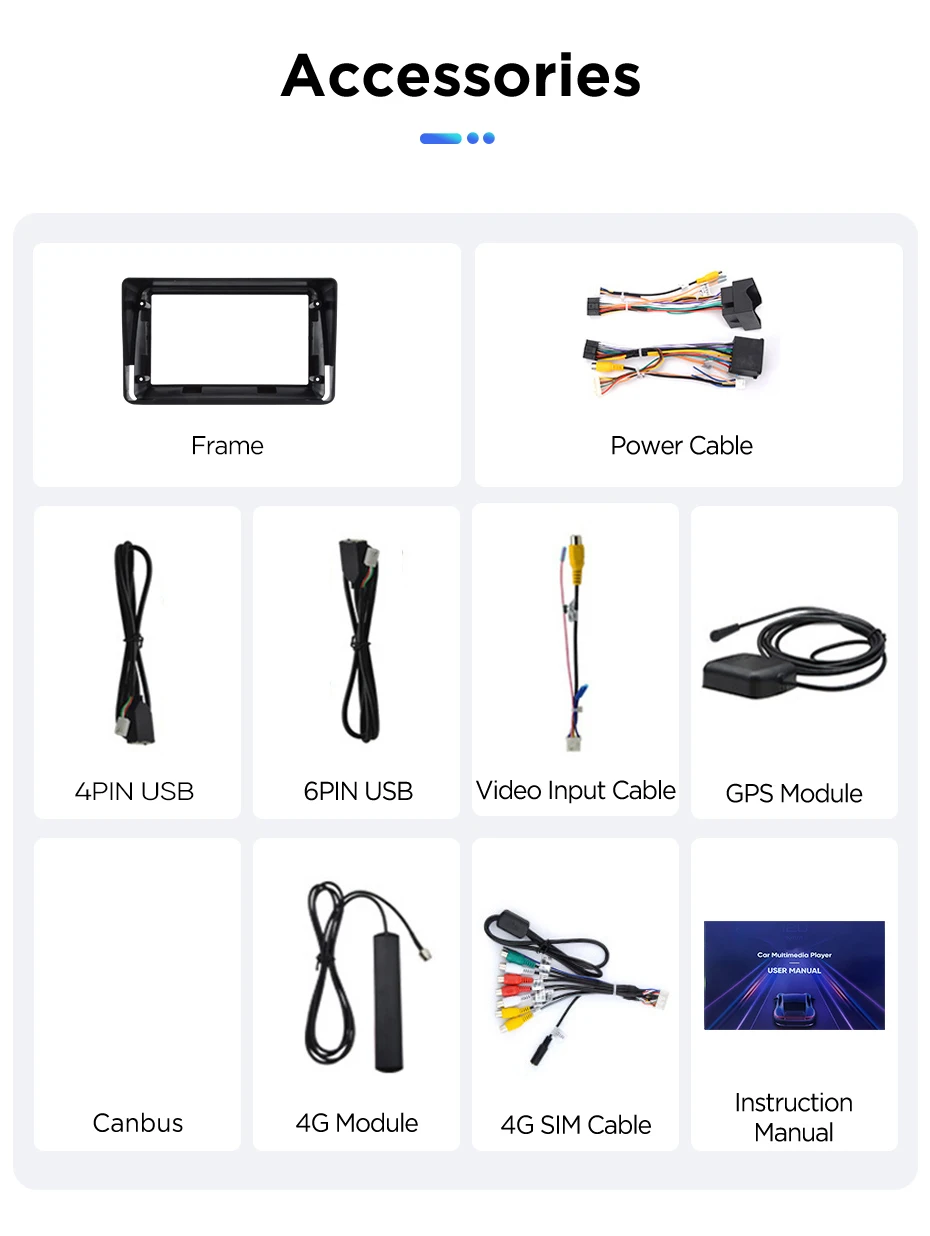 Junsun Android Auto Autoradio für Fiat Panda 2003 2004 2005 2006-2012 Panda Van 2007 Multimedia Wireless Apple CarPlay Intelligente Systeme IPS Touchscreen Stereo Videoplayer 2 Din Autoradio Head Unit Navigation BT GPS 4G WIFI FM AM DSP RDS SWC – Detail 21