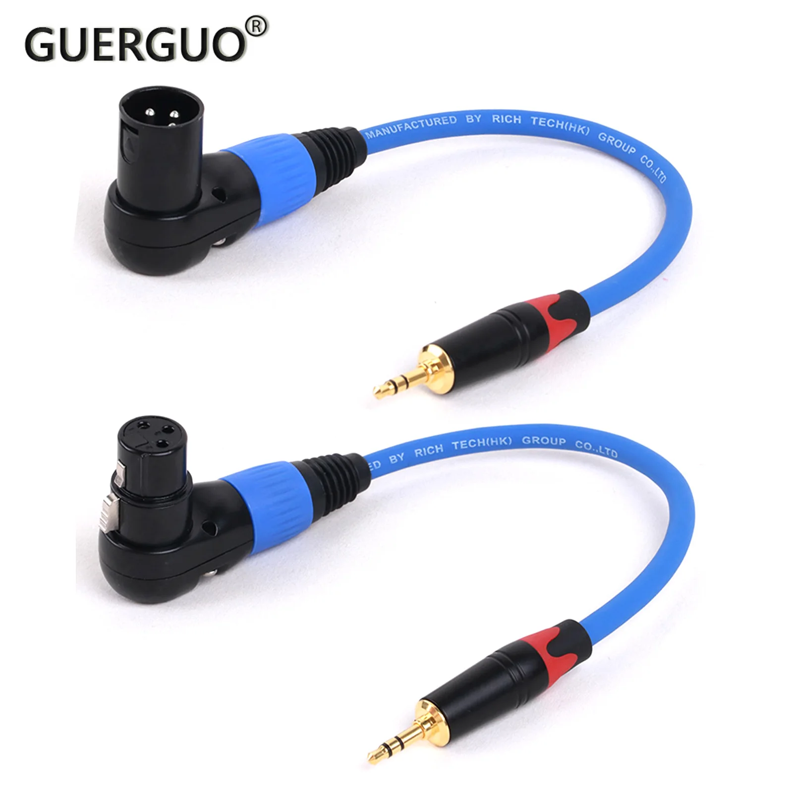 3.5mm To XLR 3Pin Cable Karaoke Microphone Cannon Connector Wire TRS For Audio Sound box Mixer Guitar Mixing console 0.3M-15M