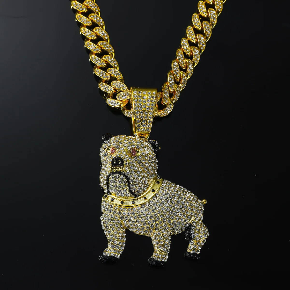 Bully Hound Microencrusted Zircon Hip Hop Hipster pendant for men