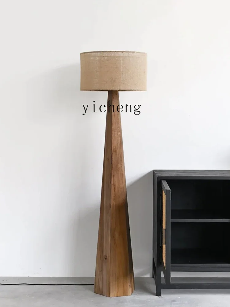 Living Room Decoration Solid Wood Floor Model Room Living Room Sofa Study and Bedroom Designer Vertical Luminous