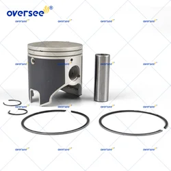 Oversee 66V-11631 STD Piston Kit for Yamaha Jet Ski Waverunner XLT1200 GP1200R 2 Cylinder Outboard Engine 66V-11631-00
