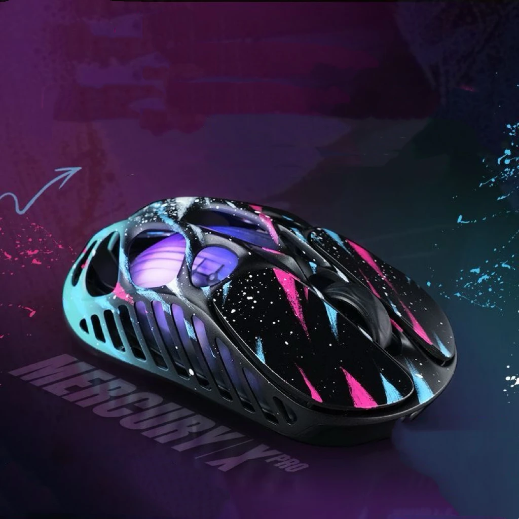 Gravity Planet XPRO Neon Mouse Three-mode Wireless 8K Magnesium Alloy 32000DPI E-sports Office RGB Universal