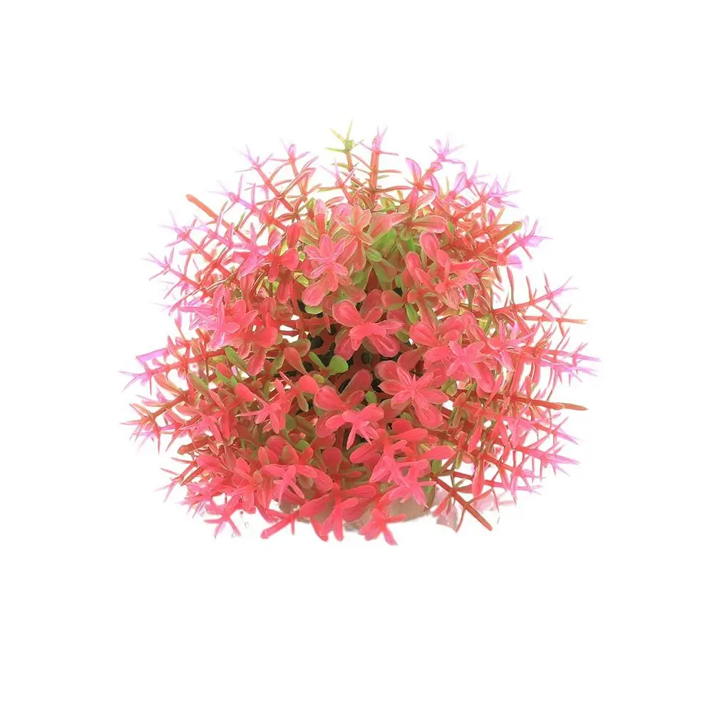 

Fish Tank Accessories Simulation Aquatic Plants Ball Plastic Realistic Water Grass Ball 9cm Artificial Water Plants Home
